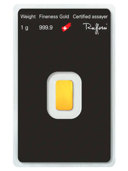 1g gold bar argor heraeus